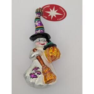Christopher Radko 20th Anniversary "Spooky Snowman" Halloween Glass Ornament
